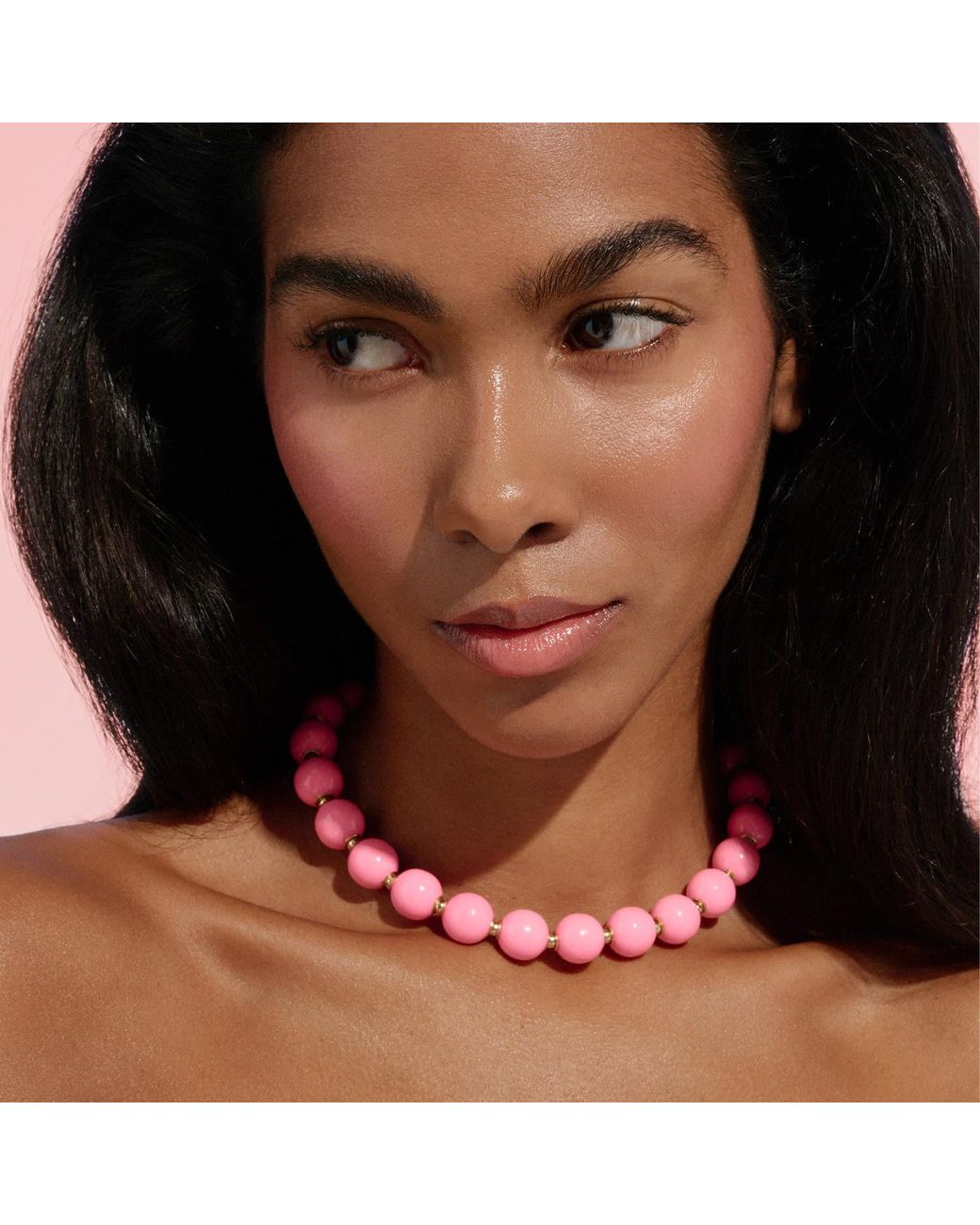 Saule Label Pink Siena Duo Necklaces