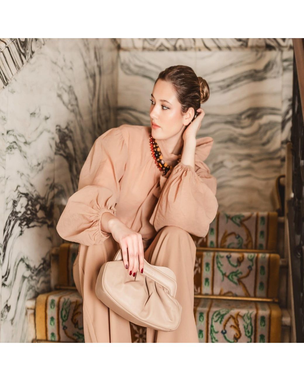 Danni Ro Natural Neutrals Lisbon Baby Clutch