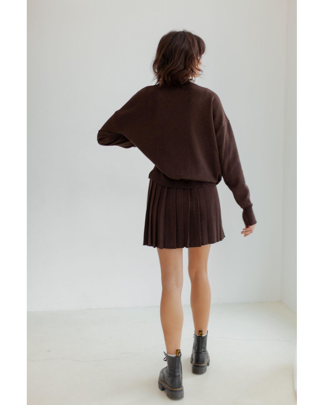 SALANIDA Brown Rotondo 100% Merino Jumper Chocolate *Limited Edition