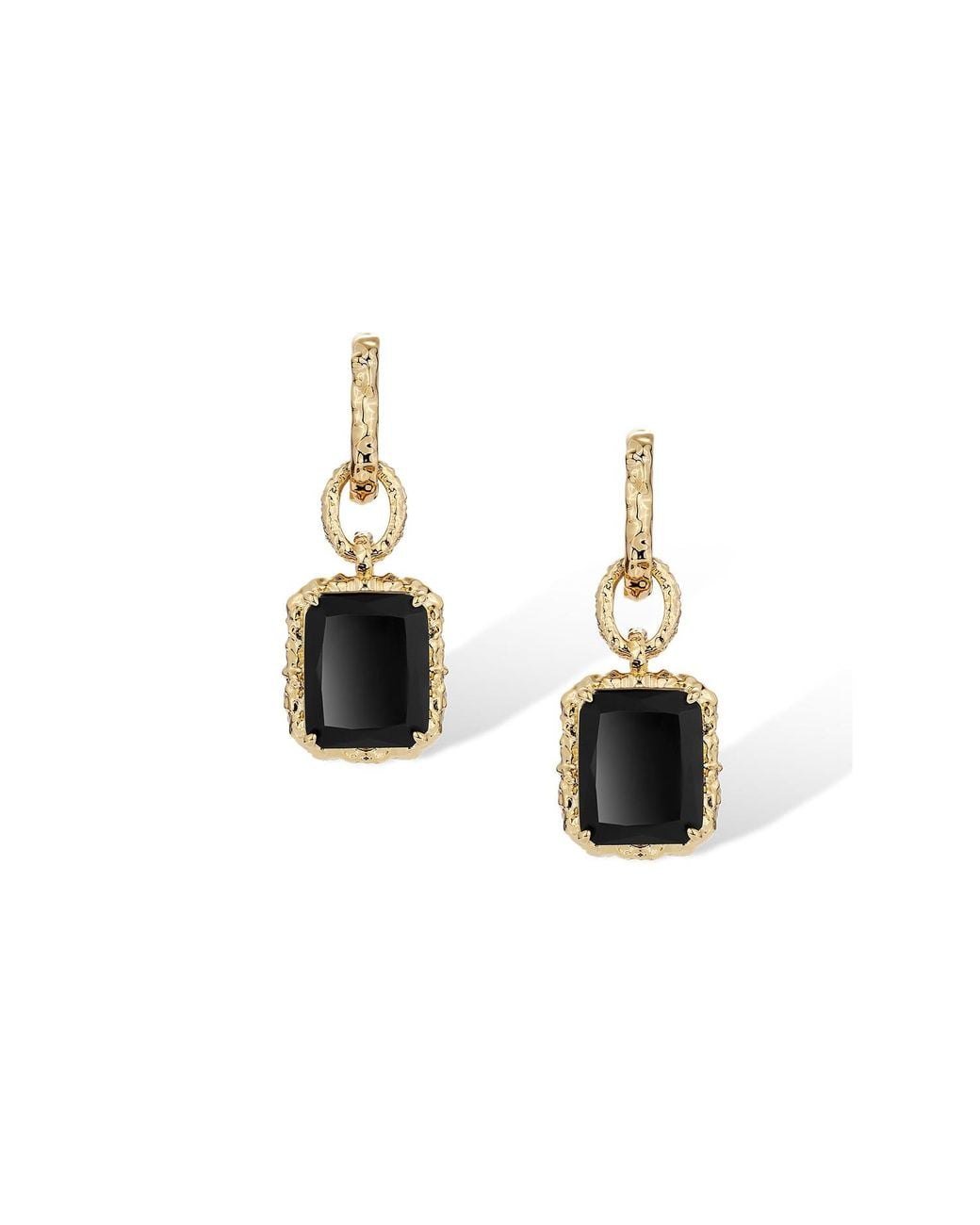 Retro Chic Metallic Agate Lava Earrings