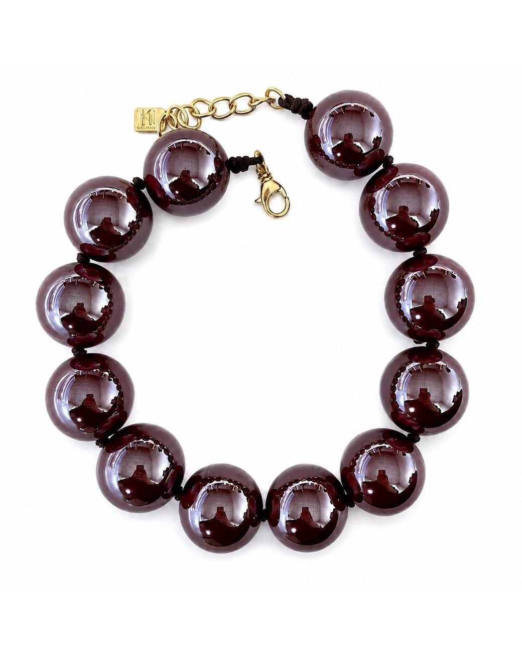 Michael Nash Jewelry Brown Lucy Chocolate Gumball Necklace