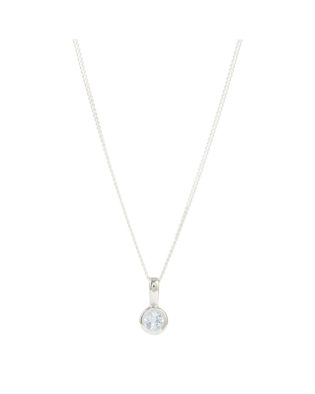 Charlotte's Web Jewellery Metallic March Birthstone Charm Necklace