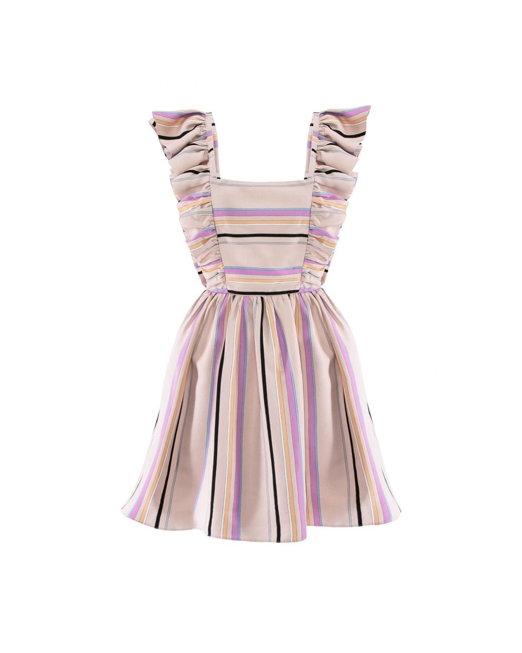 AVENUE No.29 Pink Ruffle Short Dress