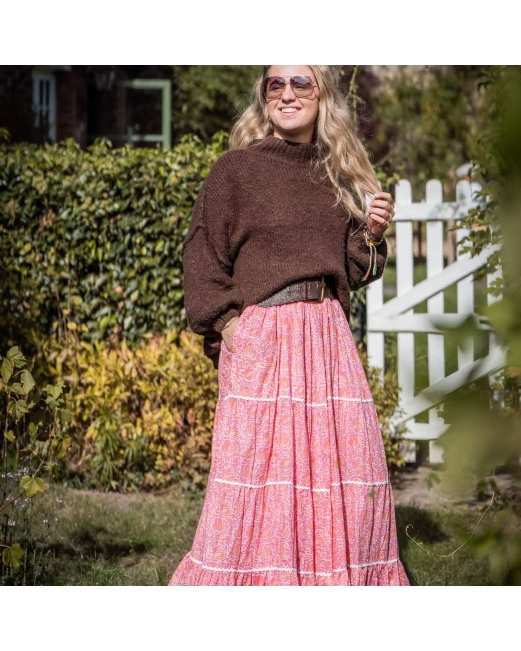 Jago's Tribe Pink Sunset Bloom Dress