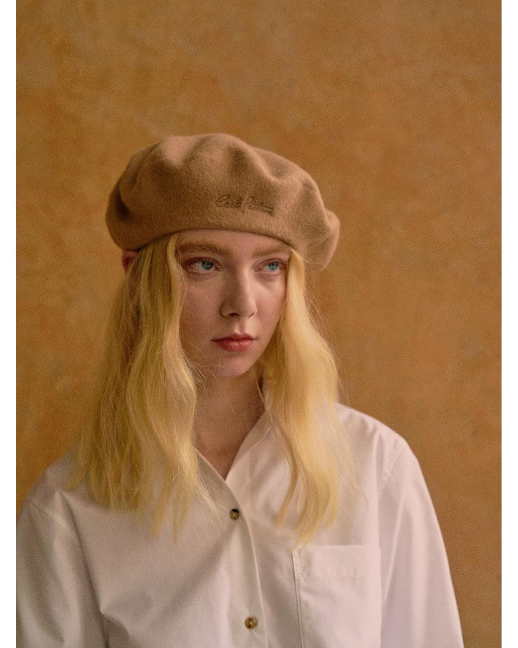 Lost Pattern Natural Bon Chic Wool Beret