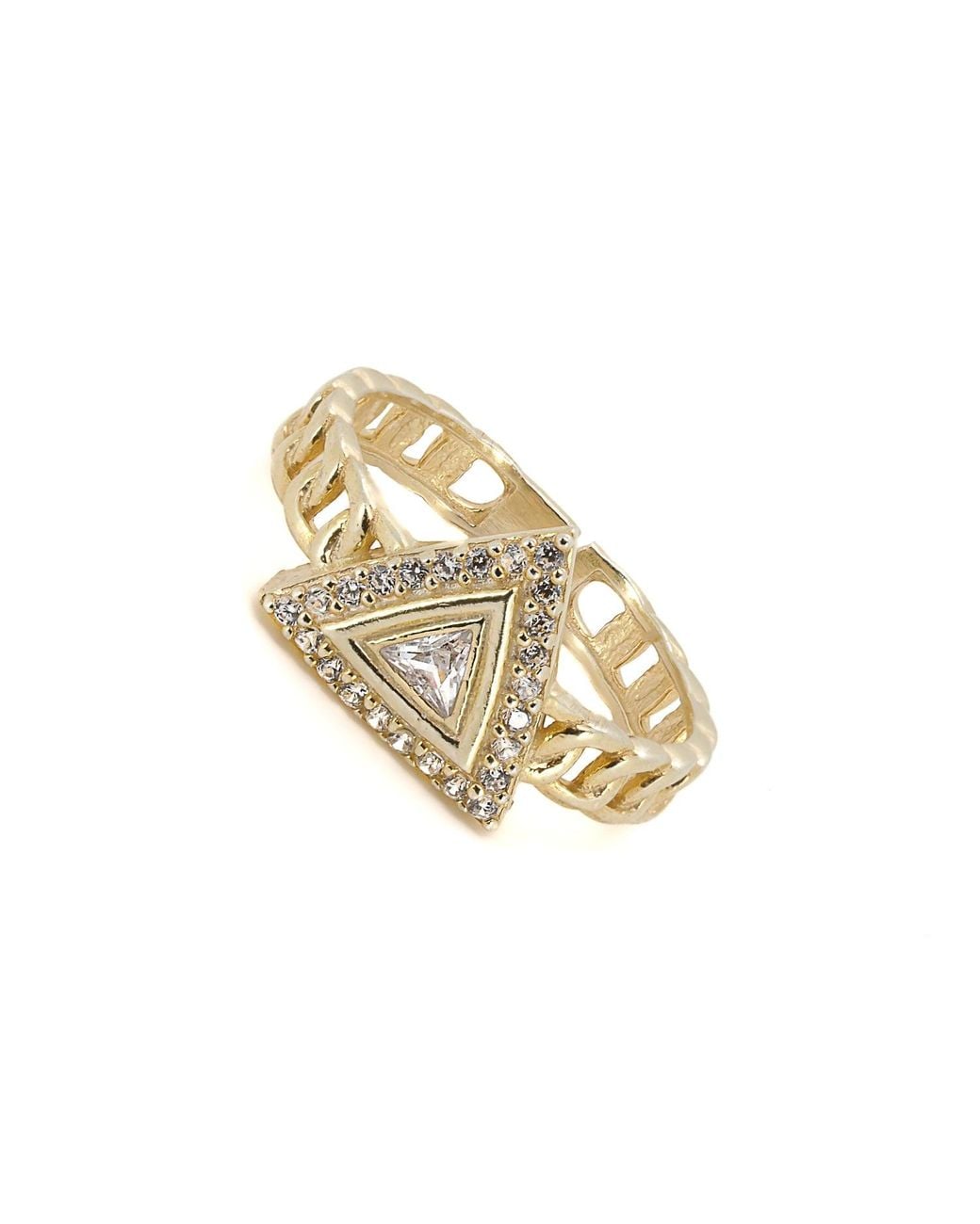 Ebru Jewelry Metallic Vermeil Diamond Ring