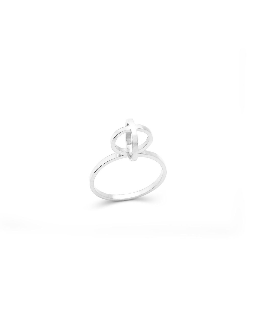 Sheida Farrokhi White Circle Ring