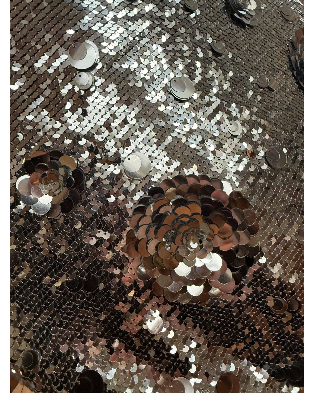 Any Old Iron Gray Petal To The Metal Sequin Joggers