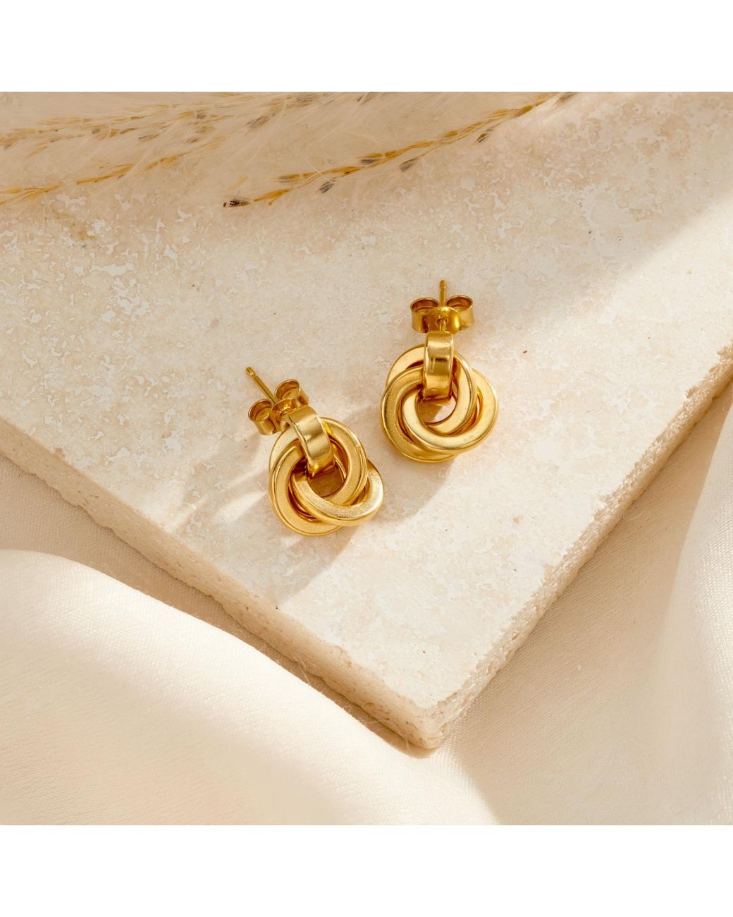 Posh Totty Designs Metallic Baby Russian Charm Stud Earrings
