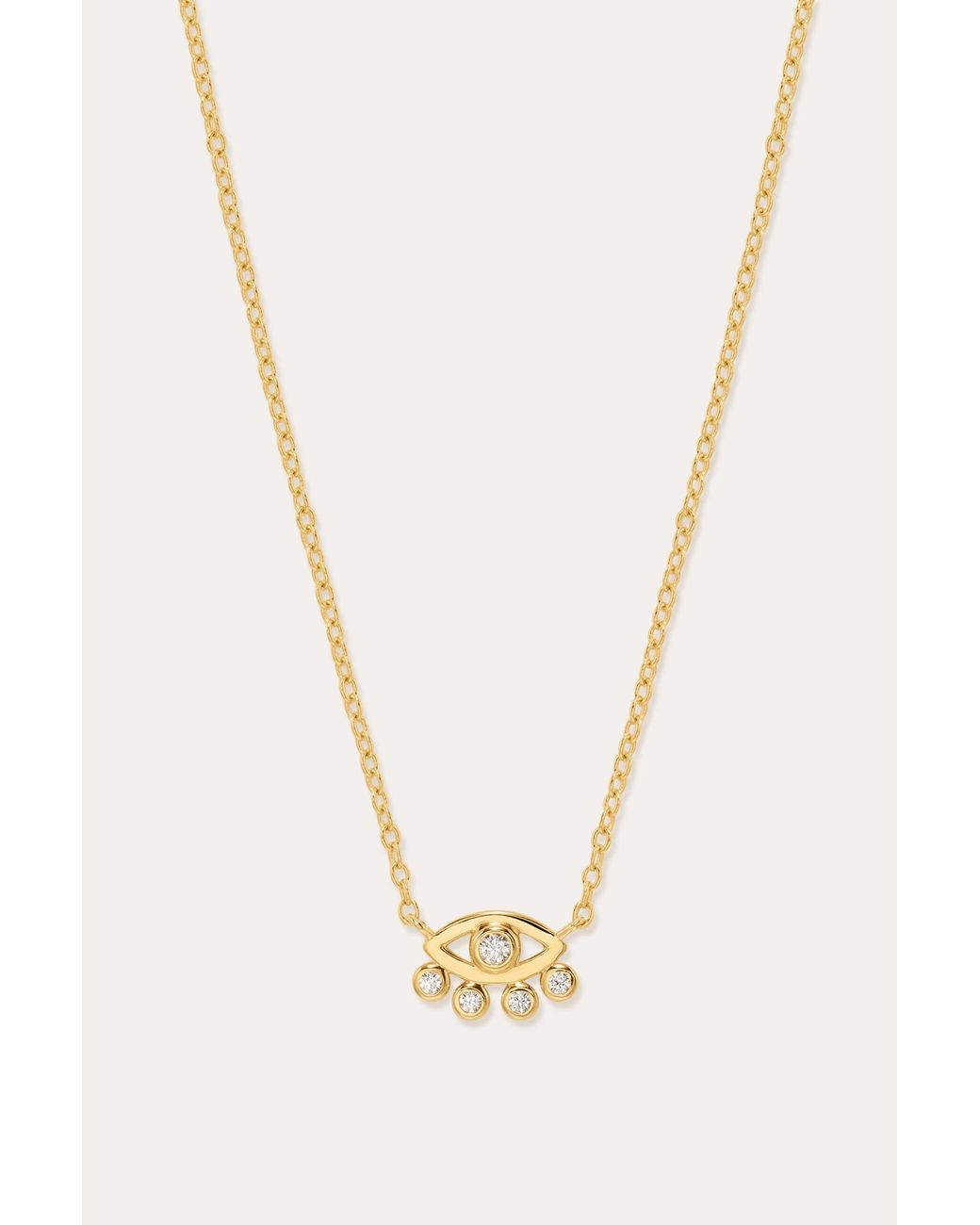 Vanhi Metallic Defender Evil Eye Necklace