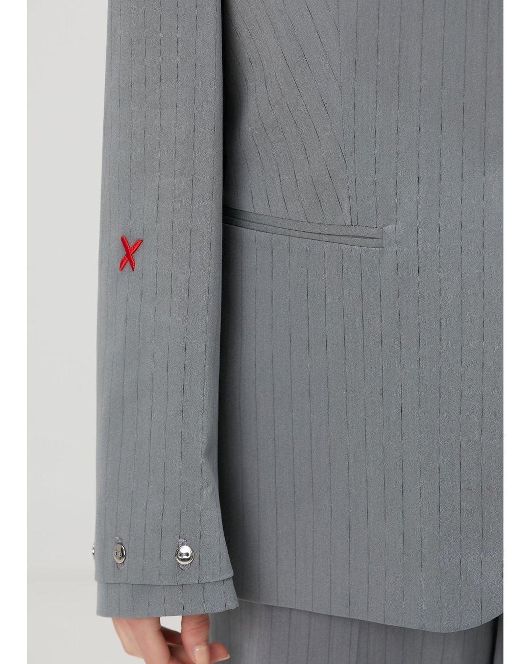 Pcfg Gray Cotton Woven Jacket