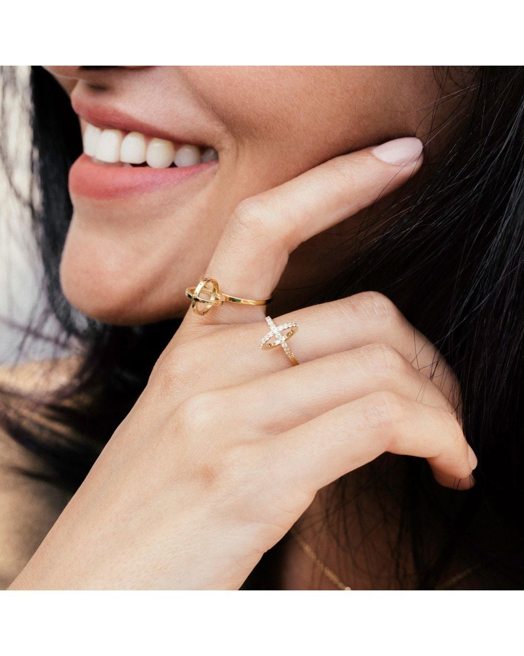 Sheida Farrokhi Metallic Circle Ring