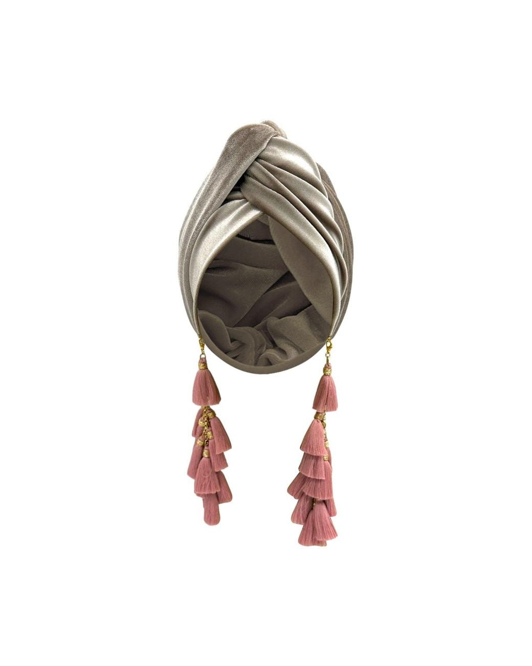 Julia Clancey Pink Neutrals Mink & Chacha Turban