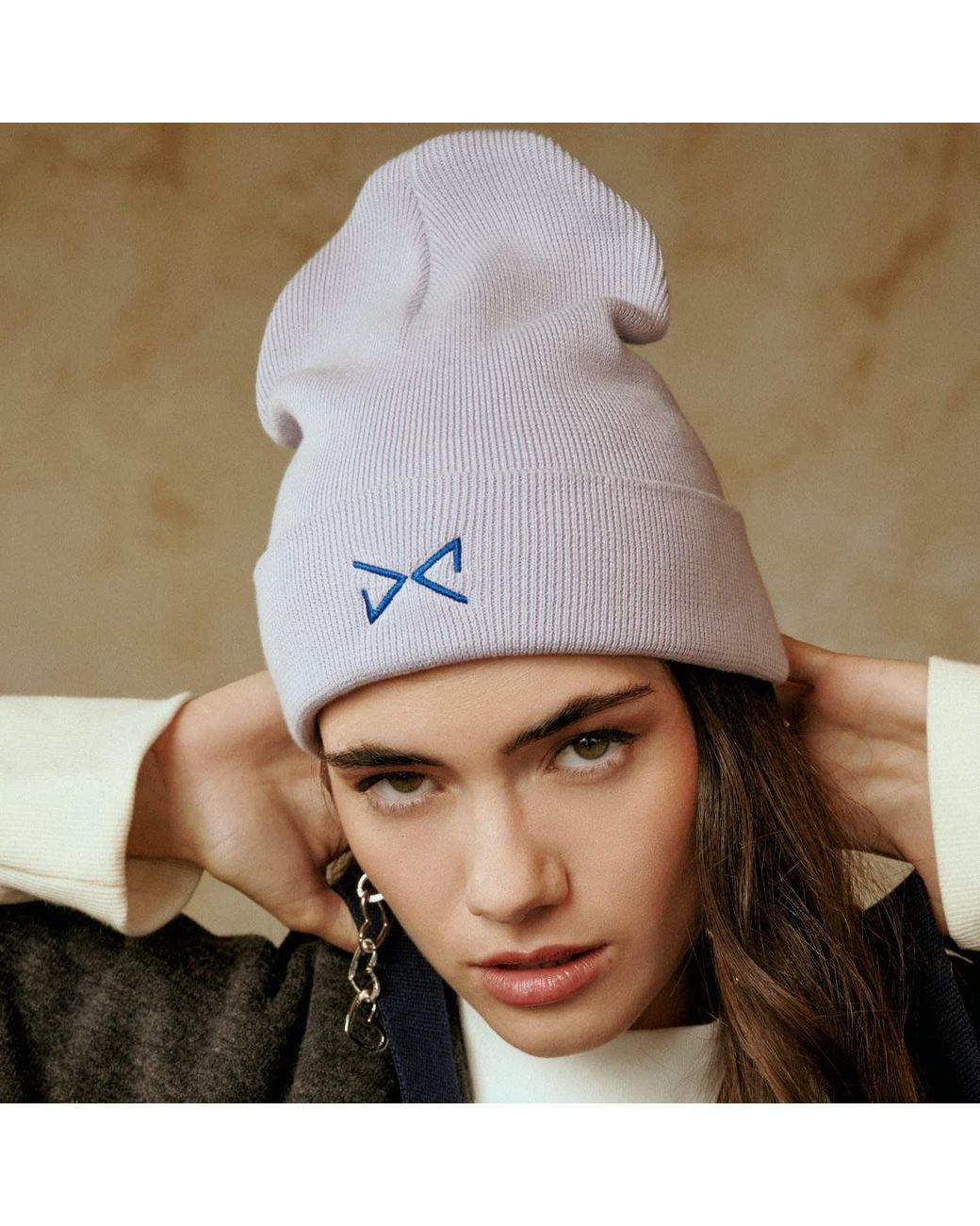 Daniel Chong Purple Day Rib Beanie for men