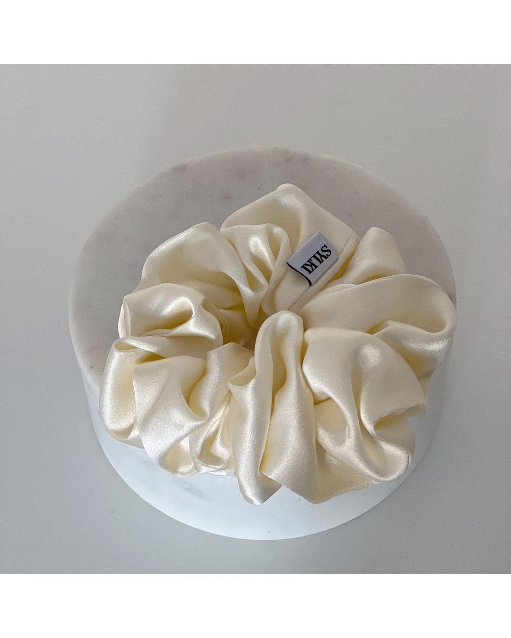 Sylk Metallic Silk Scrunchies