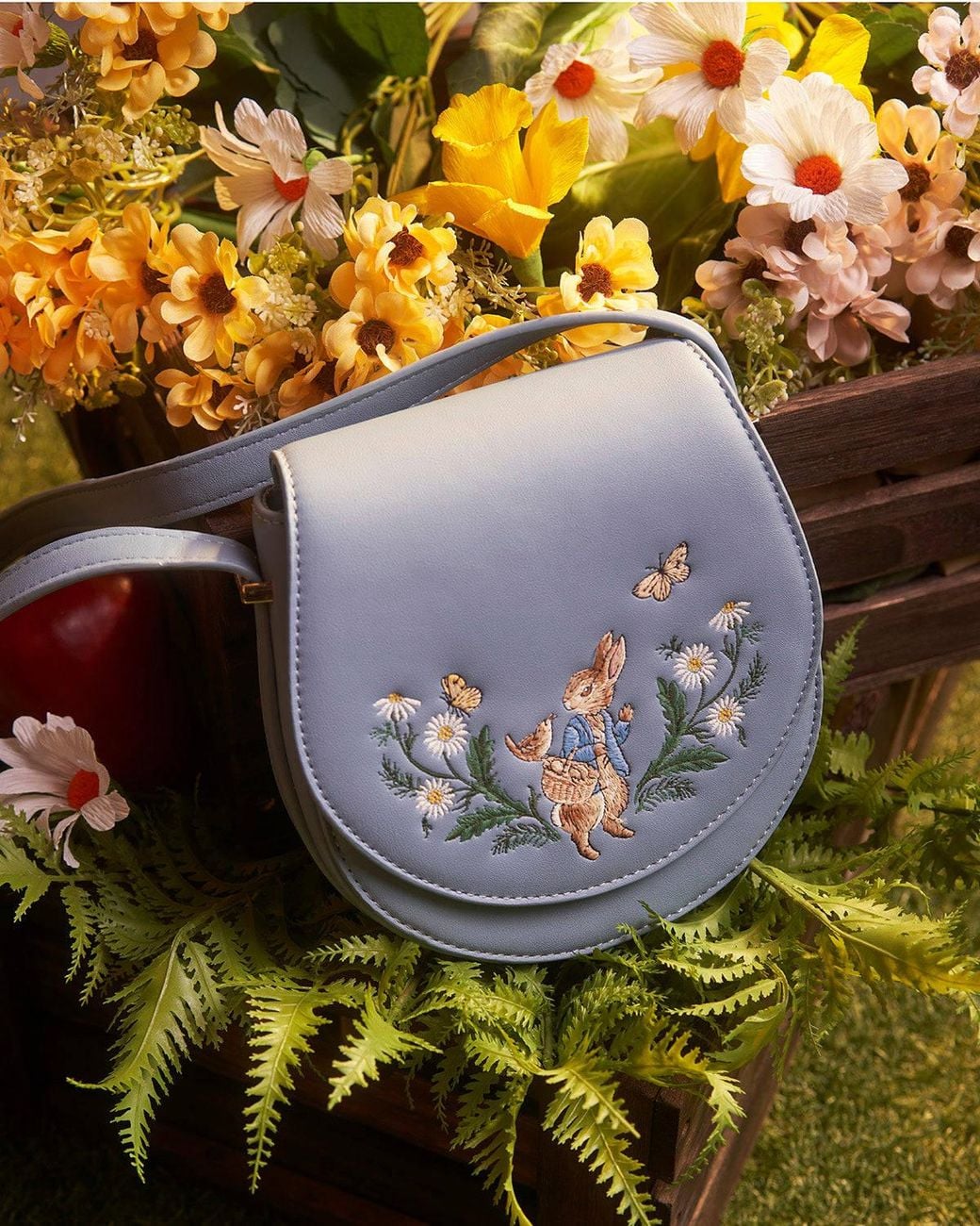 Fable England Blue X Peter Rabbit Saddle Bag