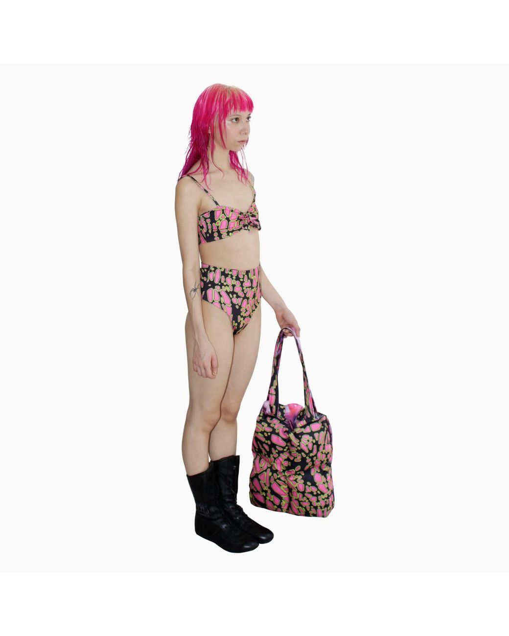 Paloma Lira Purple Beach Puffy Bag