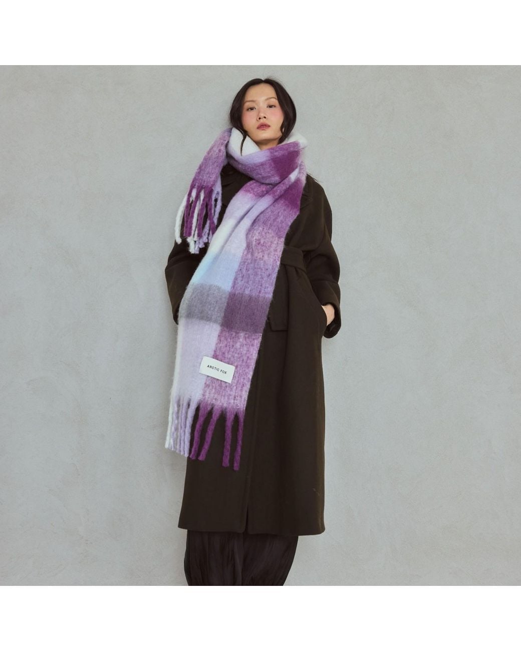 Arctic Fox & Co. Purple The Reykjavik Scarf