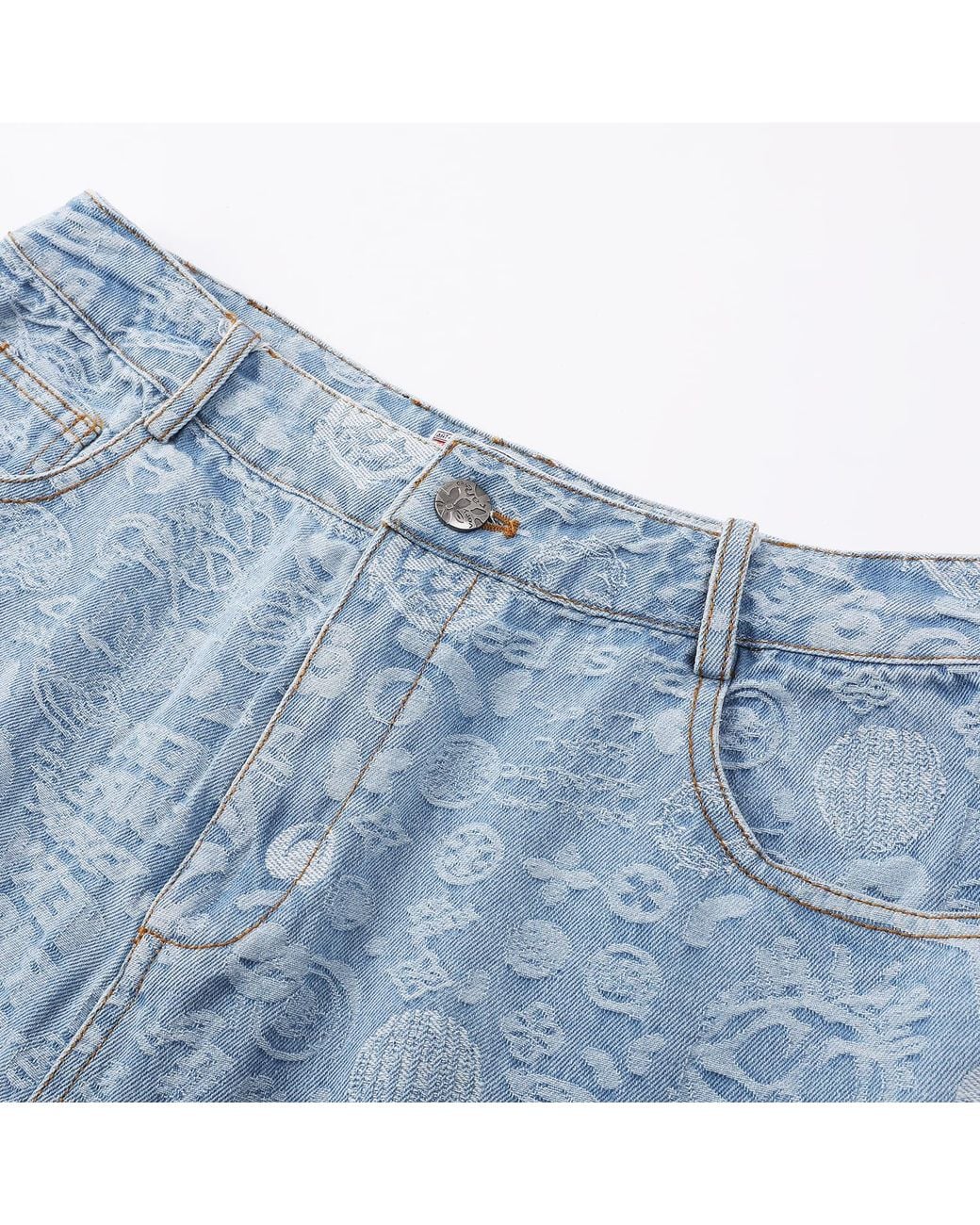 VERYRARE Blue Monogram Pants for men