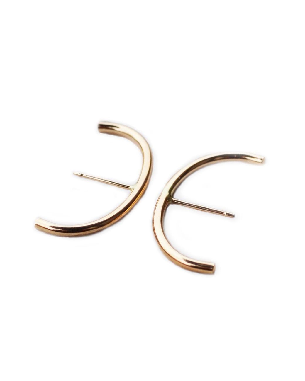 Glamrocks Jewelry Metallic Minimalist Ear Suspension Hoop