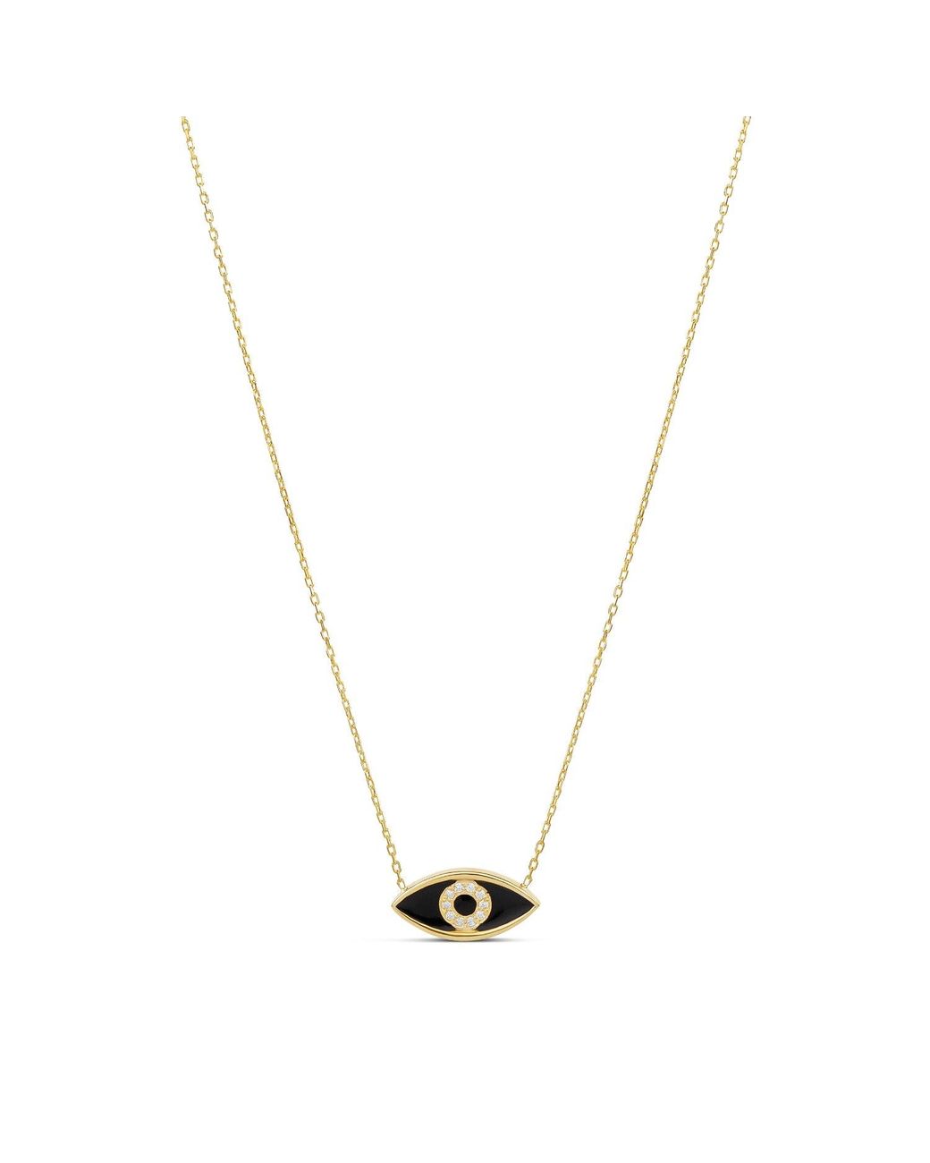 SHYMI Metallic Enamel Evil Eye Necklace