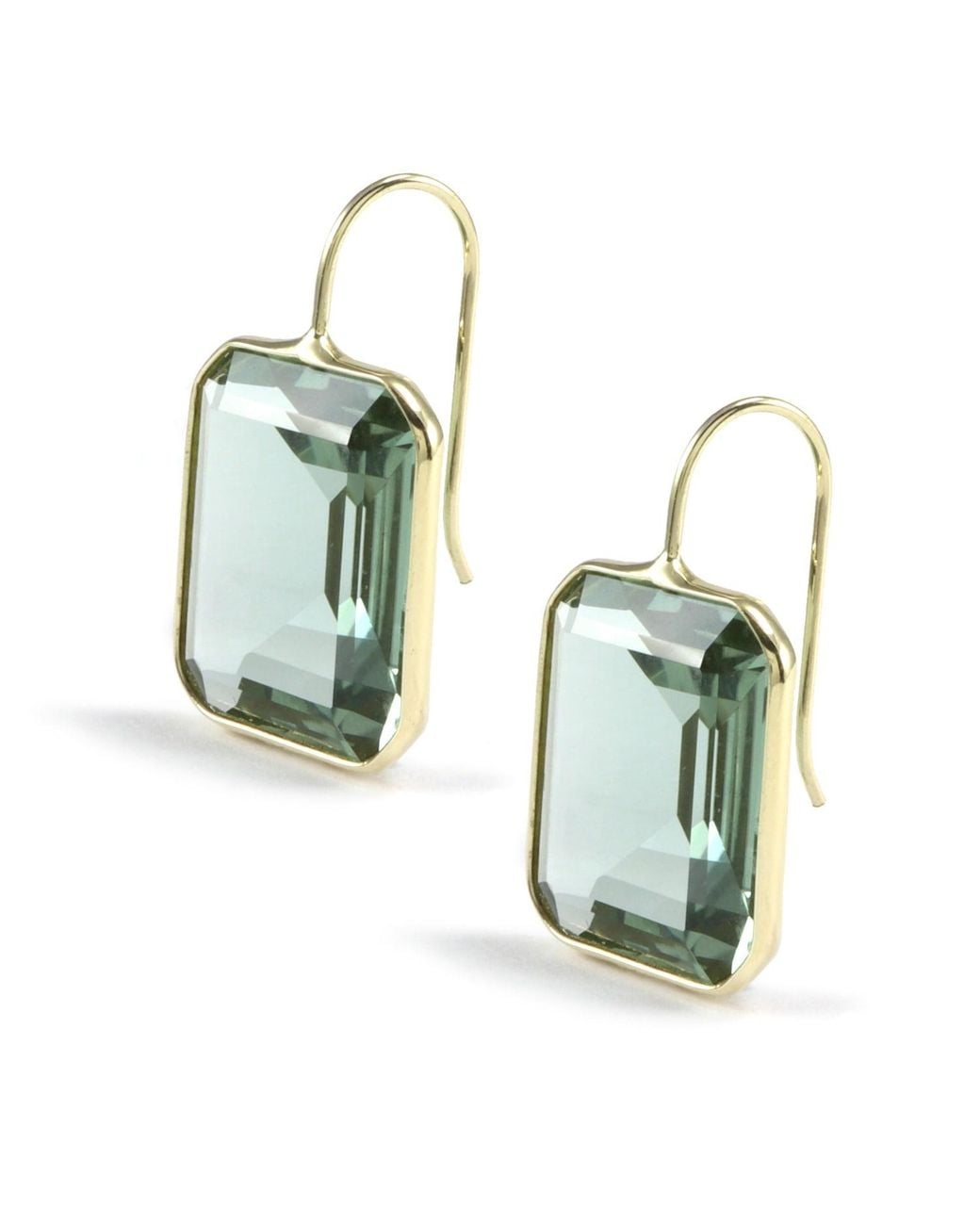 Hye Jane Jewelry Blue Large Gemma Quartz Earrings