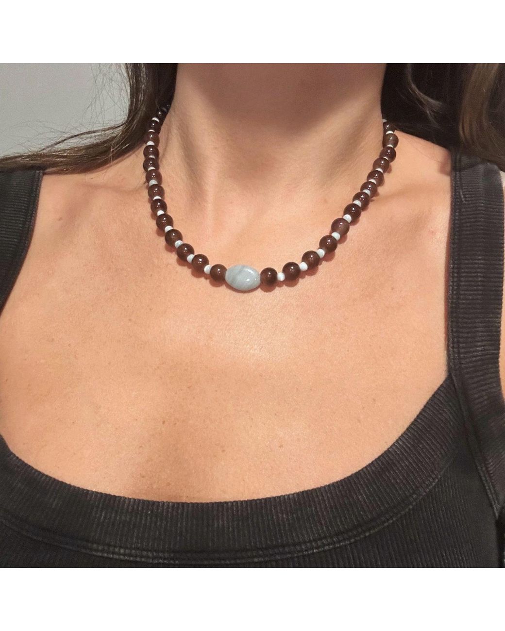 Skinny Mutt Metallic Crush Necklace
