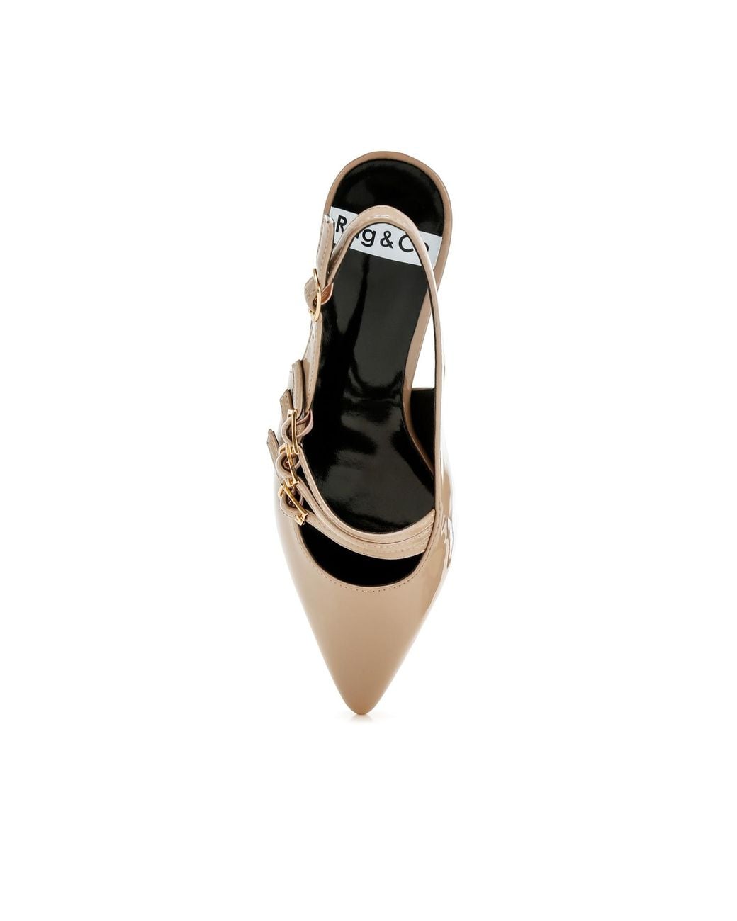 Rag & Co Multicolor Neutrals Kanebei Taupe Triple Strap Slingback Sandals By Rag & Co