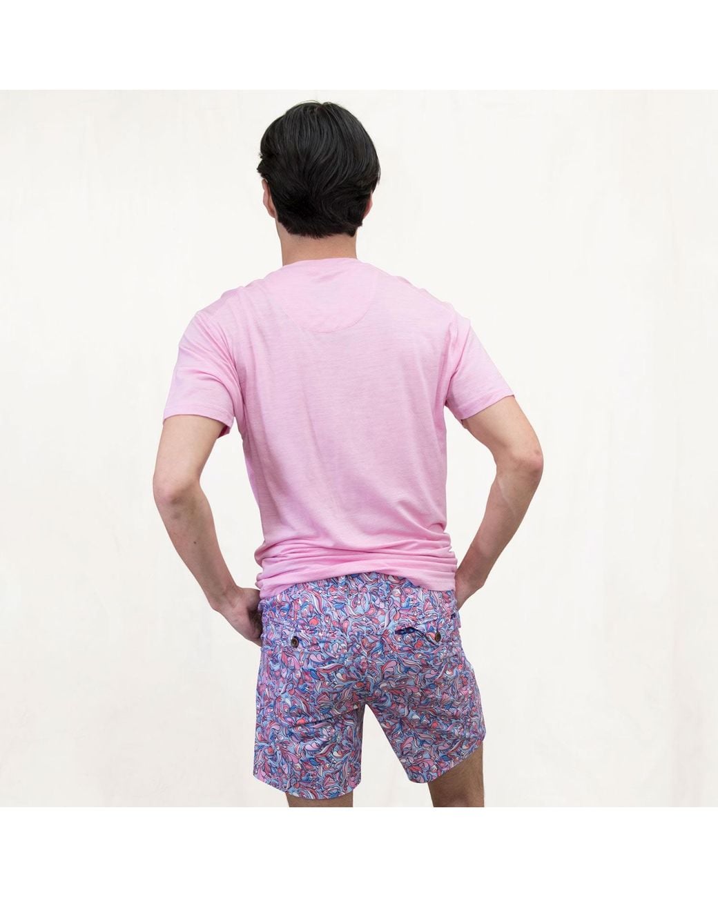 Lords of Harlech Purple Edward Paisley Layers Short for men
