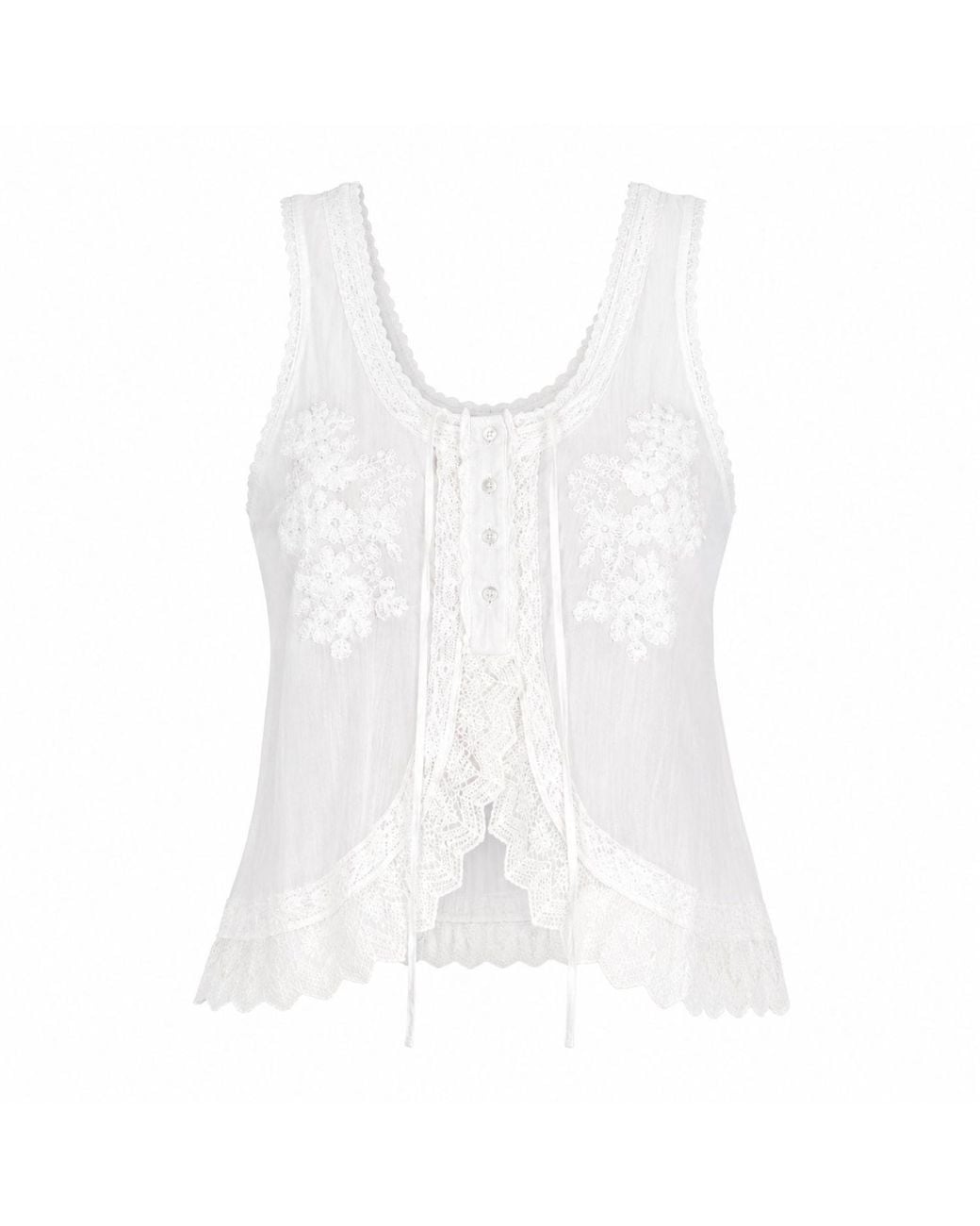 Muche Et Muchette White Cannes Top