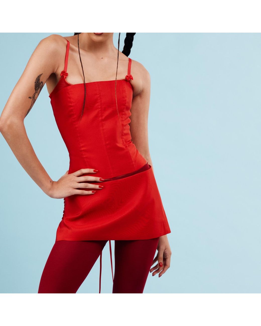 The Coolgirl Nyc Red Jane Skirt