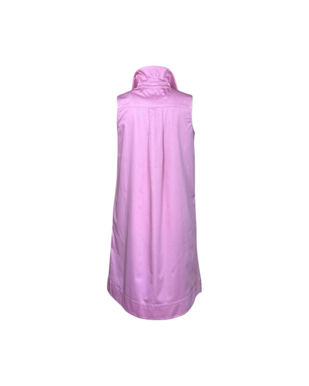 Perlavera Purple Crosby Rose Solid Cotton Satin Sleeveless Missy Fit Midi Dress
