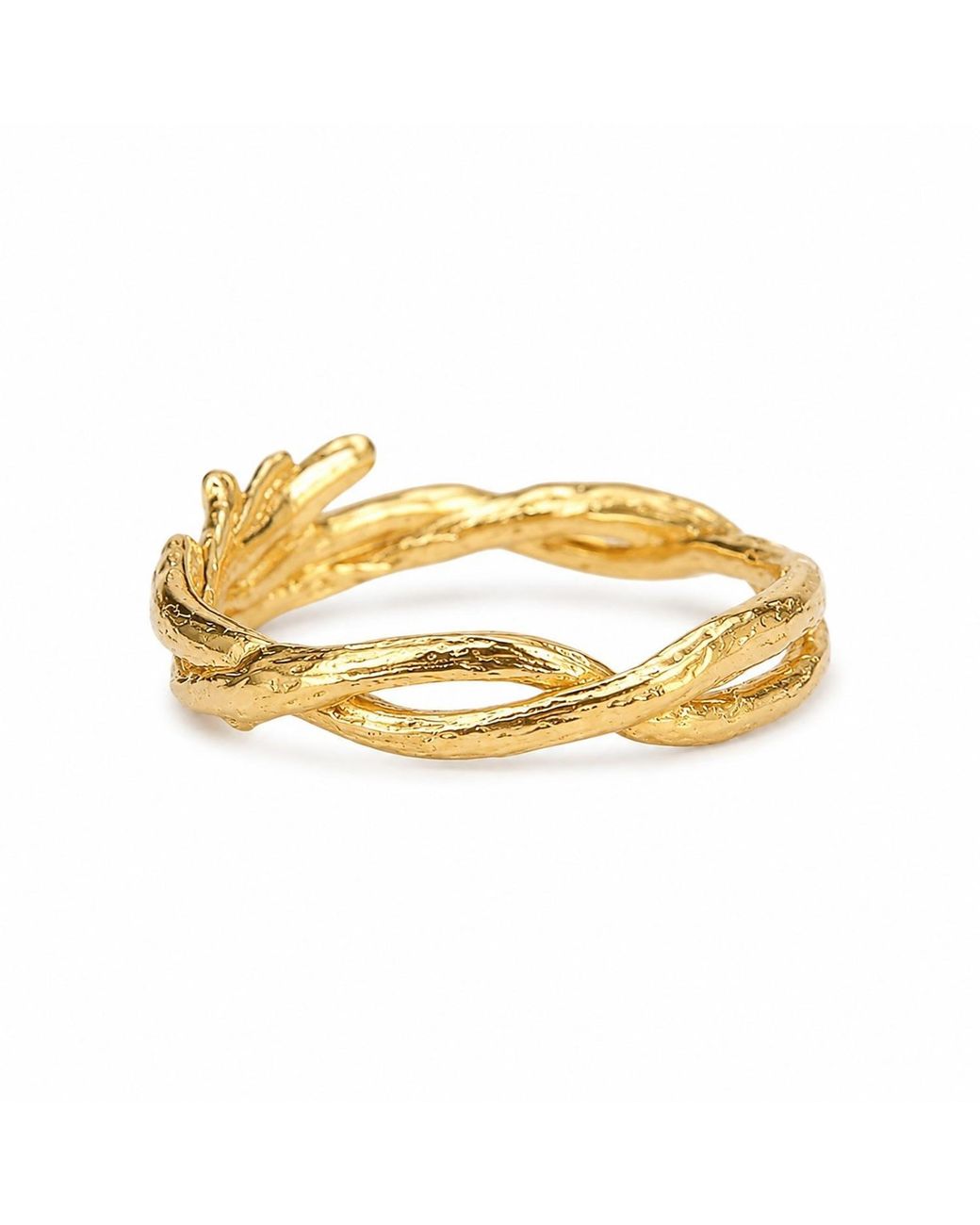 Mother Nature Jewelry Metallic Twig Ring, Handmade Minimalist Band