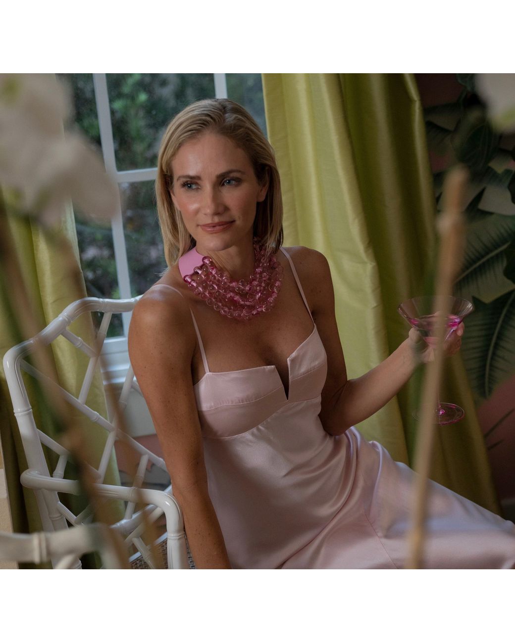 Fairchild Baldwin Pink The Bubble Light Necklace