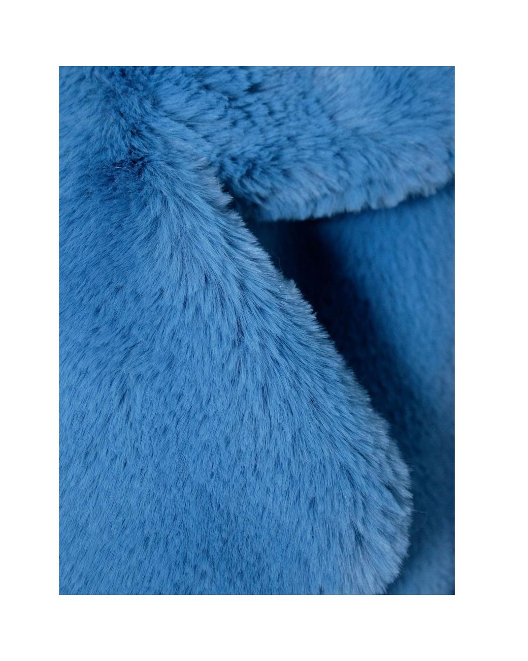AGGI by HALEWSKI Blue Faux Fur Gigi Azure