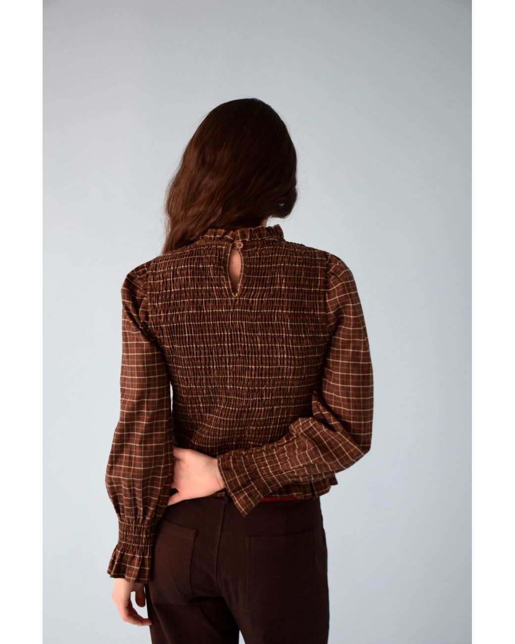 Mind Traveler Brown Chia Alia Blouse