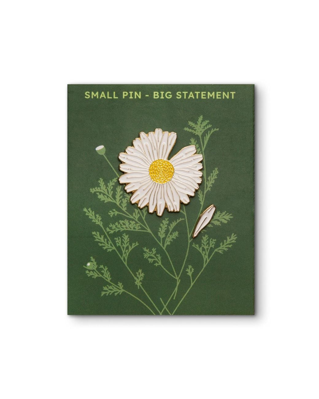Make Heads Turn Metallic Enamel Pin Daisy
