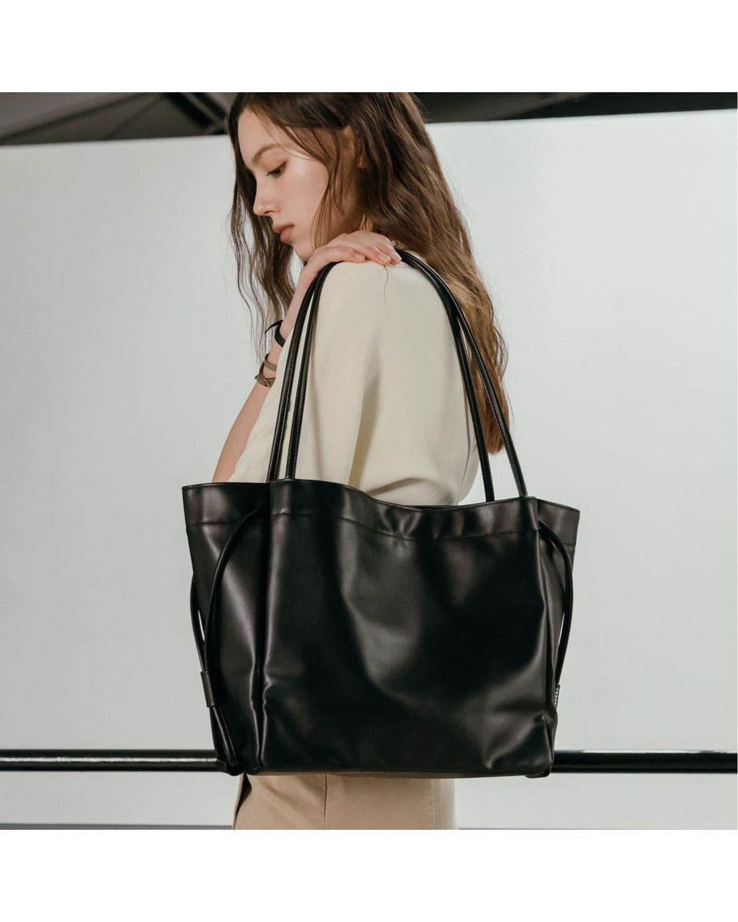 MARHEN.J Black Anouk Two-Way Shoulder Bag