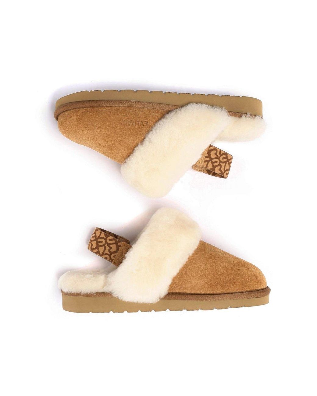 EverAu Australia Natural Pelican Removable Strap Slingback Slippers