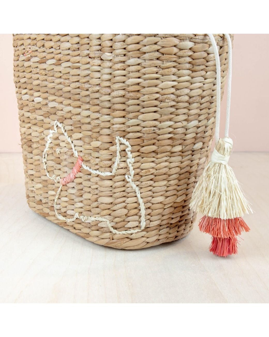 LIKHÂ Natural Mini Tote Bag With Embroidered Westie