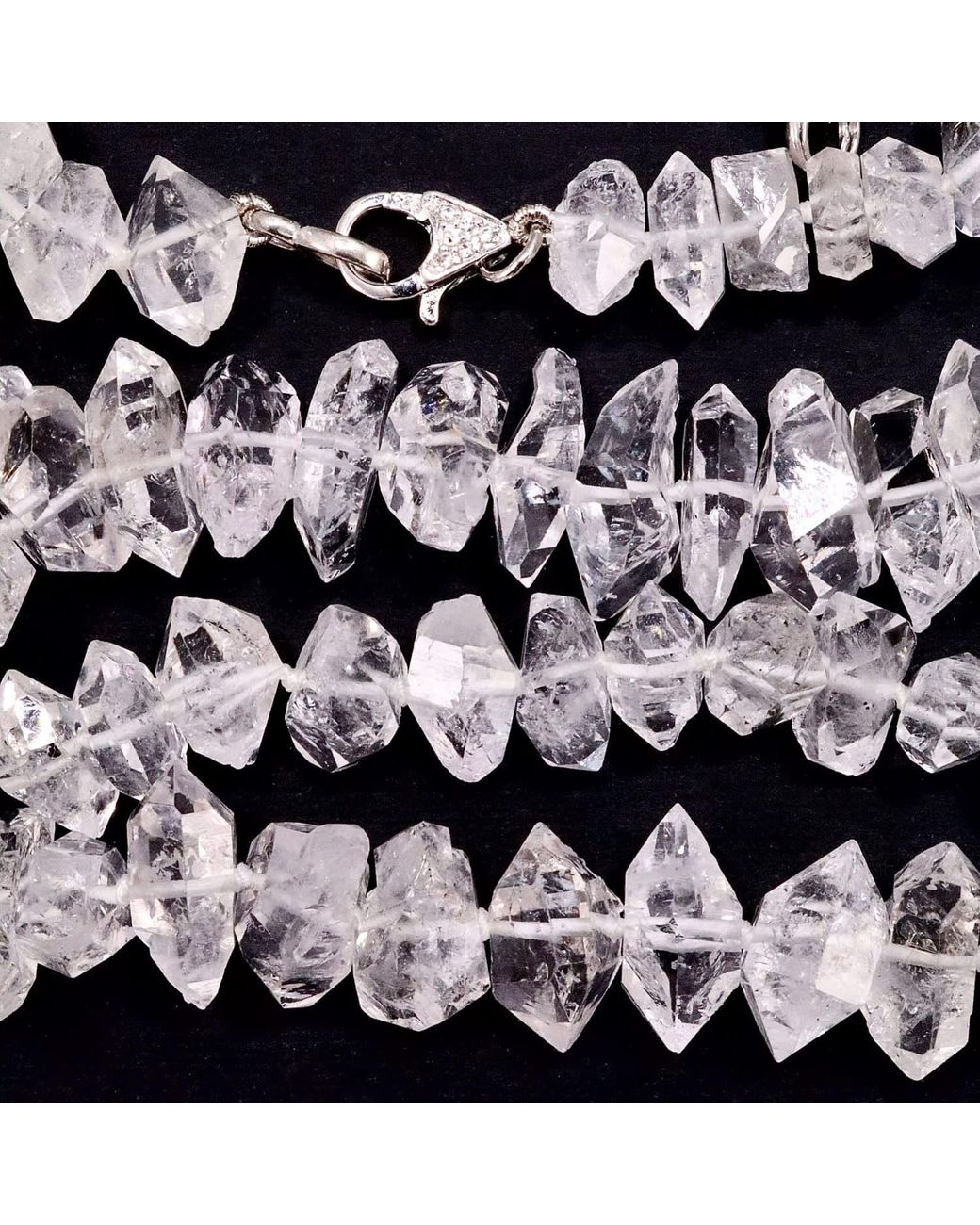Mineralgems•Studio Metallic Neutrals Herkimer Diamond Necklace