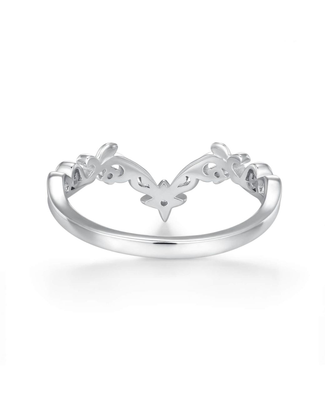 Azura Jewelry New York White Starlit Garden Band Vermeil