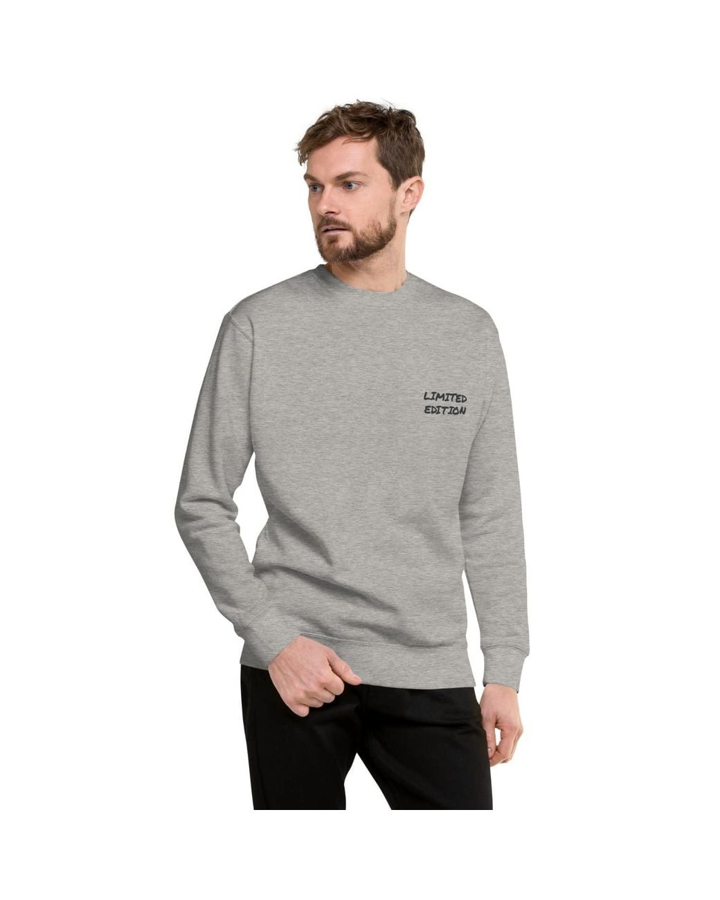 Anchor and Crew Gray Heather Limited Edition Annotations Organic Cotton Sweatshirt for men
