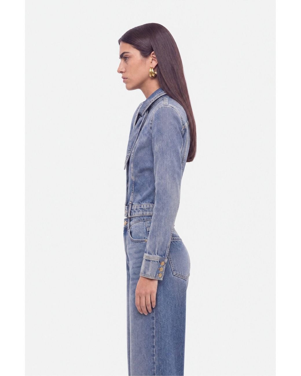 Nocturne Blue High-Waist Barrel Leg Jeans