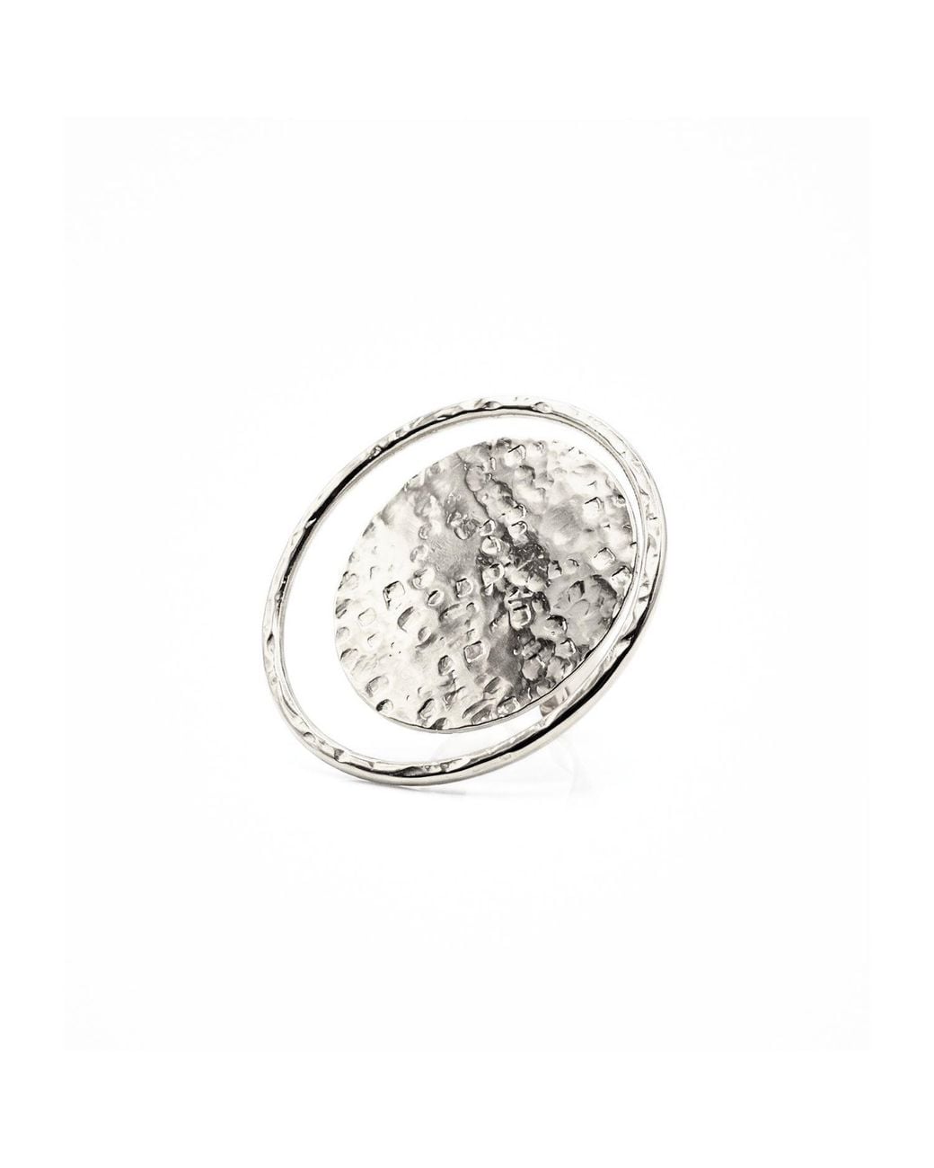 Jaredjamin Metallic Large Peacock Eye Ring