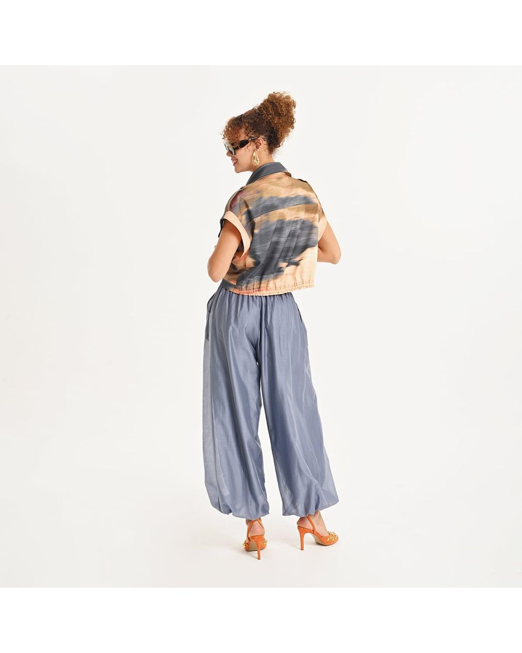 Lalipop Design Blue Mist Fluid Pants