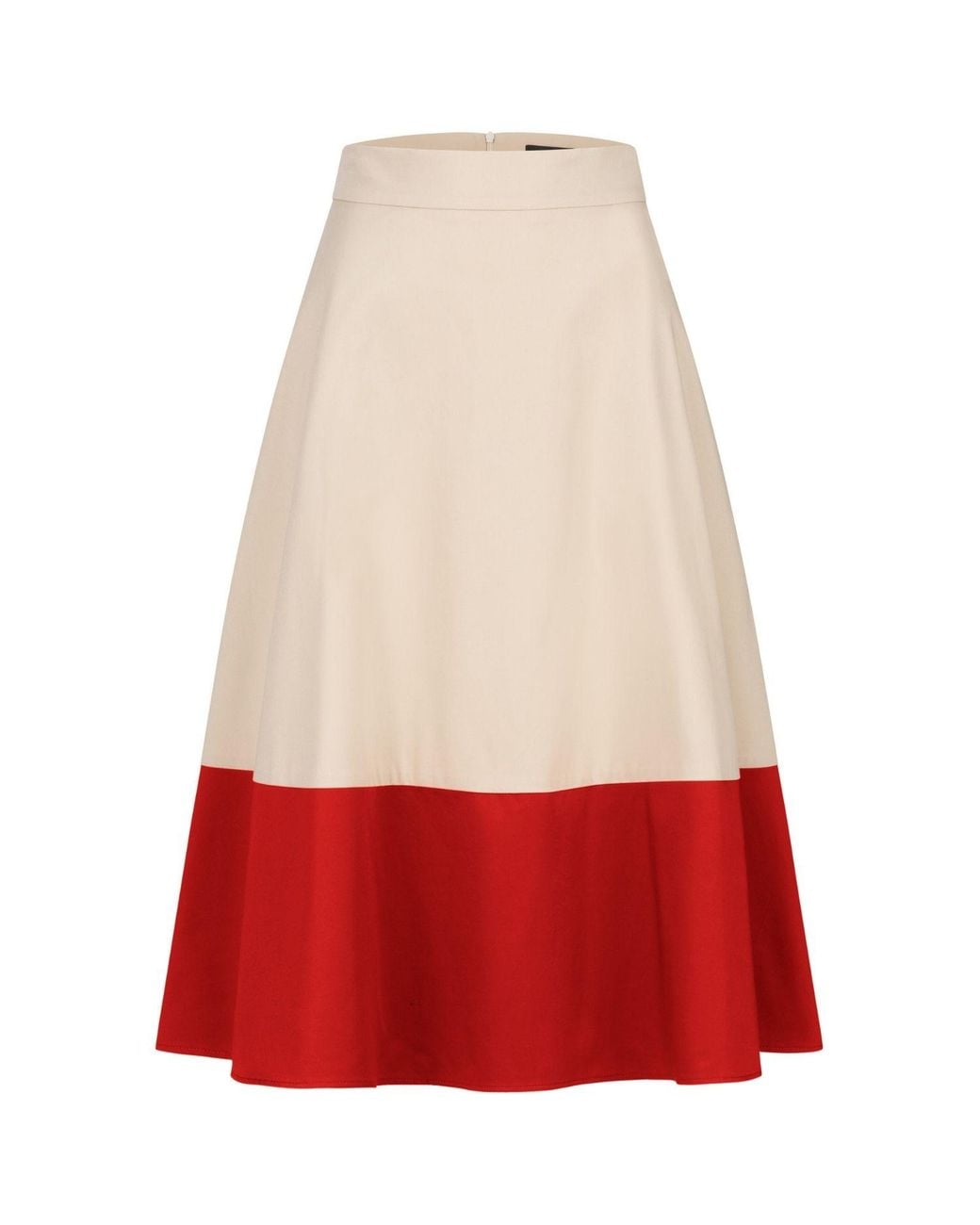 Marianna Déri Red Midi Skirt Sand