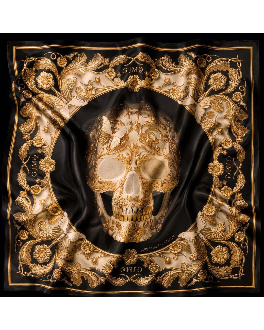 Garyjamesmcqueen Black The Midas Skull Foulard