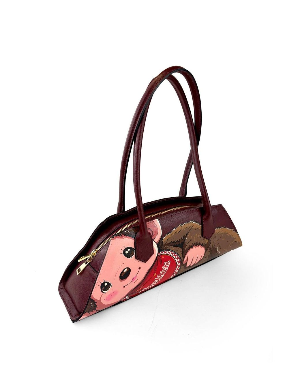 Maison Rubaiyat Red Renee Hand-Painted Leather Shoulder Bag – Monchhichi