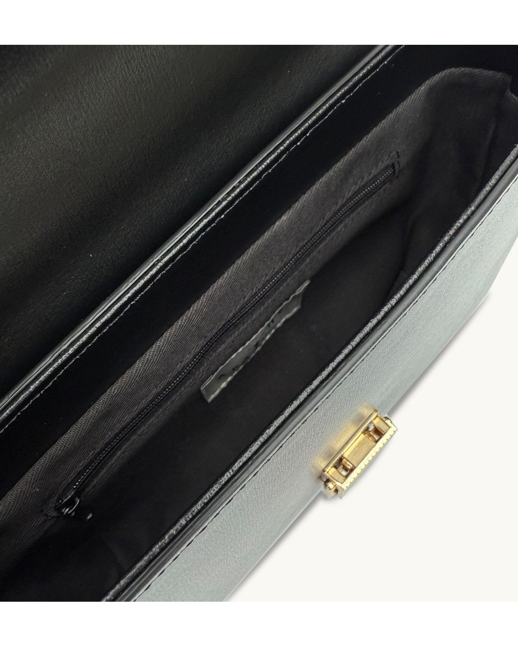 Apatchy London Black The Flora Leather Bag